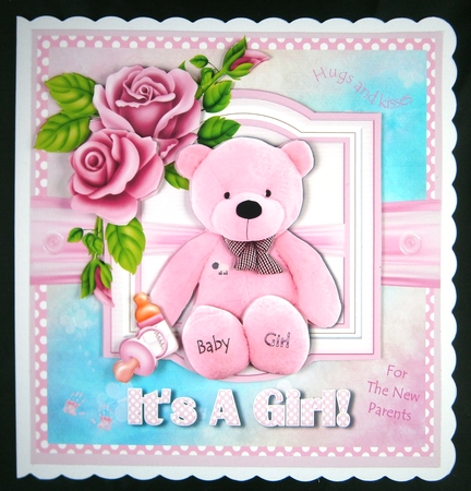 Teddy for a New Baby Girl by Linda Short