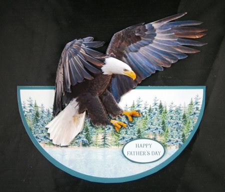 EAGLE ROCKER CARD by Linda Short