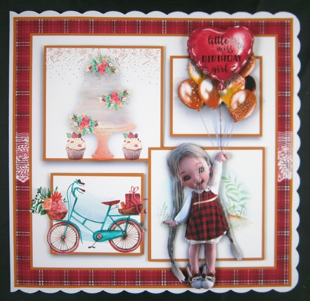 Balloon Birthday Girl  by Linda Short