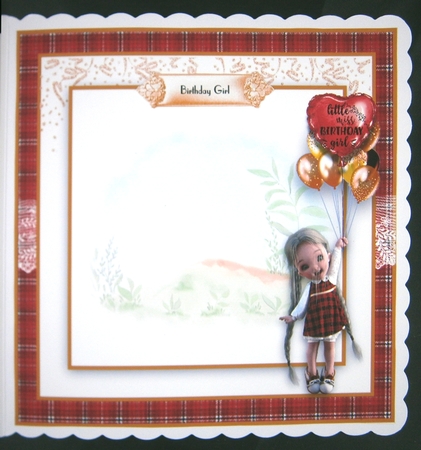 Balloon Birthday Girl  by Linda Short