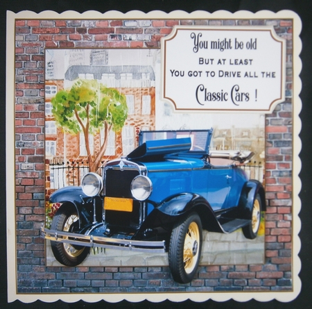 Classic car card front 6 by Linda Short
