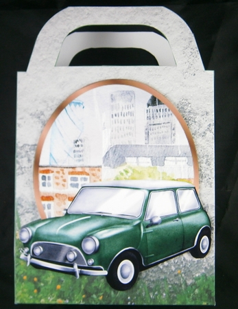 Vintage car gift bag 6 by Linda Short
