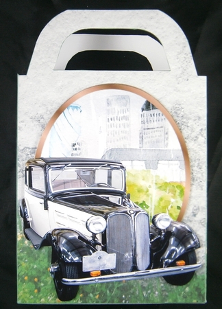 Vintage car gift bag 8 by Linda Short
