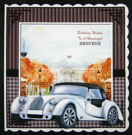 3 British vintage car card front/toppers 2 by Linda Short