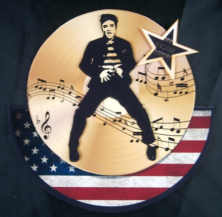 THE KING ROCKER CARD by Linda Short