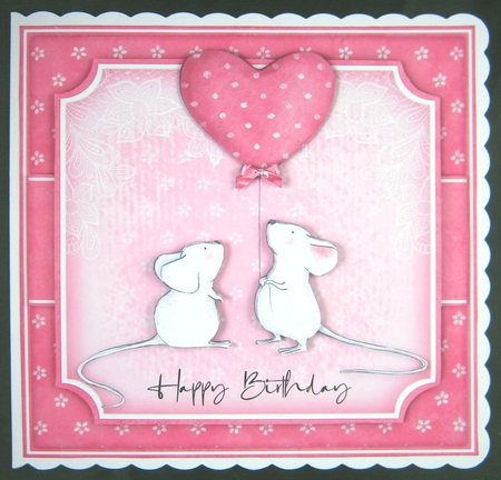 Birthday Balloon Mice Mini KIt by Linda Short