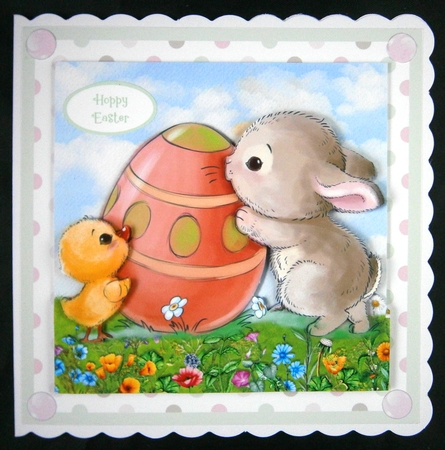 RABBIT & DUCKLING QUICK CARD by Linda Short