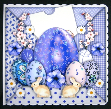Easter Envelope Card - Lilac by Linda Short