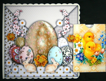 Easter Envelope Card - Yellow by Linda Short