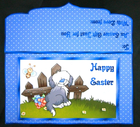 Easter Shaggy Dog Money/Gift Wallet by Linda Short
