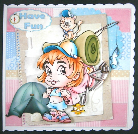8x8 lets go camping mini kit by Linda Short