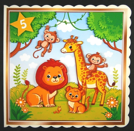 Animal kingdom 8x8 by Linda Short