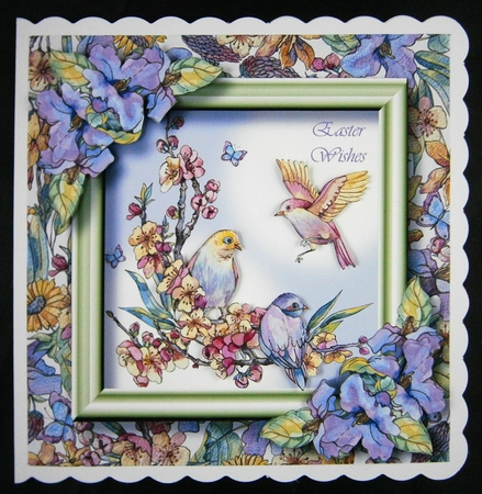 Colourful Spring Birds 8x8 by Linda Short