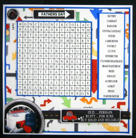 WORD SEARCH, CAR MECHANIC by Linda Short