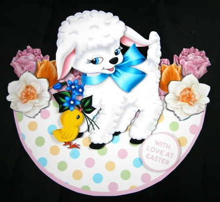 LITTLE LAMB rocker card by Linda Short