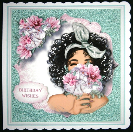 Beautiful Bouquet For You 3 8x8 by Linda Short