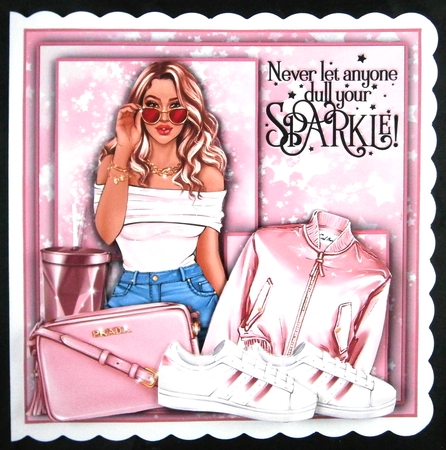 Always Sparkle Mini Card Kit #4 7x7 by Linda Short