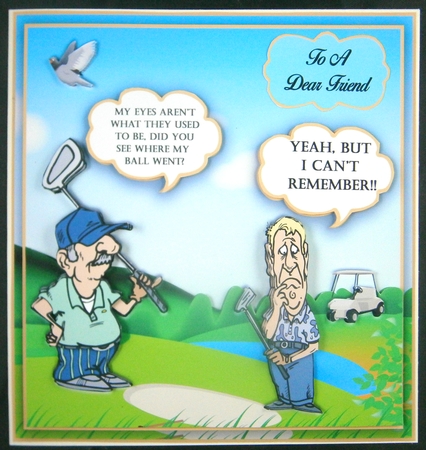 Golfing Buddies  Mini Card Kit #2 by Linda Short