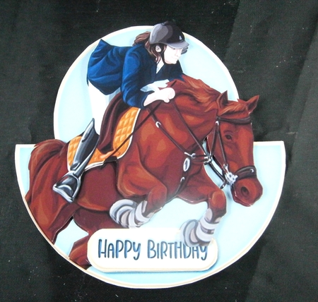 Ride On! 5inch Wobble Card and Envelope by Linda Short