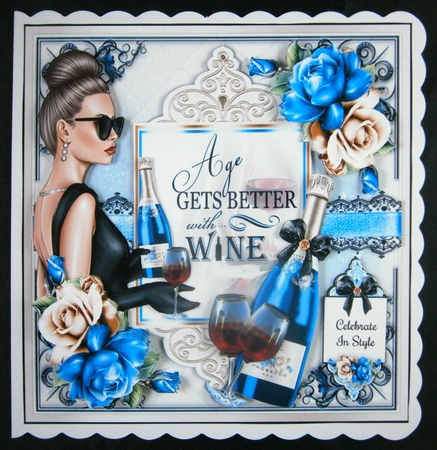 Age Gets Better With Wine Bumper Mini Page Kits by Linda Short