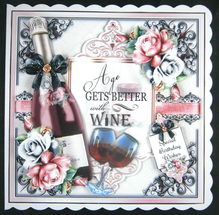 Age Gets Better With Wine Bumper Mini Page Kits by Linda Short