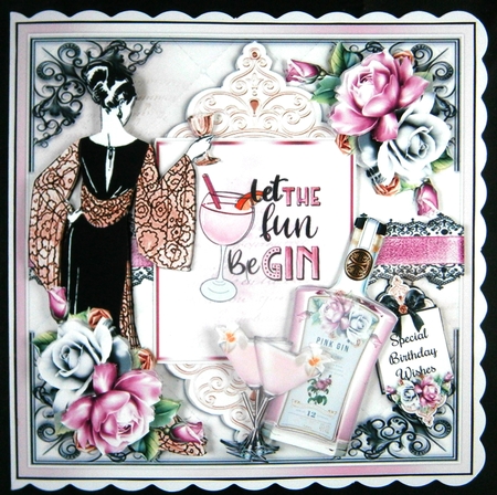 Let The Fun Be Gin 03 Mini Page Kit by Linda Short