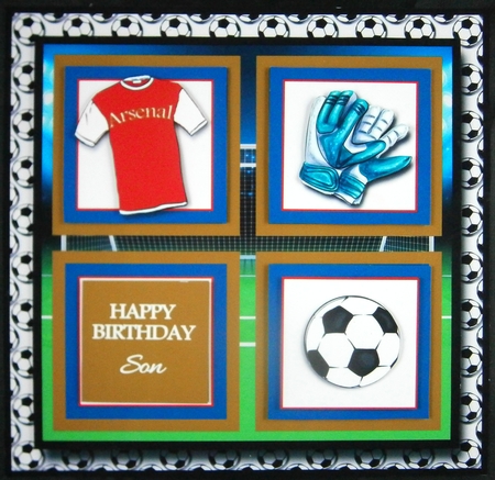 8x8 Arsenal Football Club Mini Kit - x5 A4 sheets by Linda Short