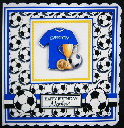 8x8 Everton Football Club Mini Pyramage Kit - x4 A4 Sheets  by Linda Short