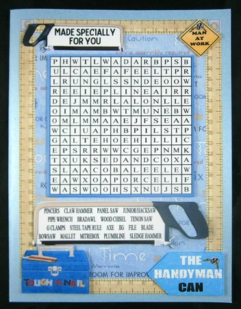 WORD SEARCH,  5 x 7, THE PRO DIYer  by Linda Short