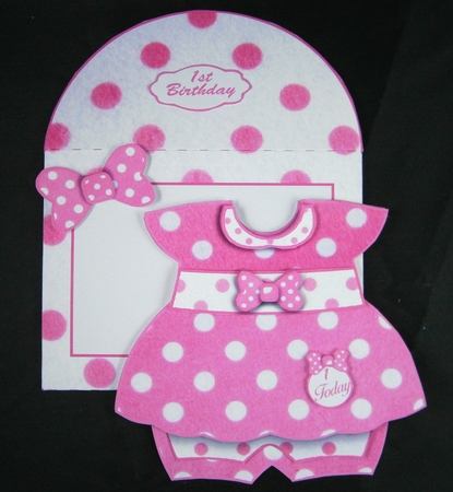 Dress Shaped Card kit #2 with Envelope  by Linda Short