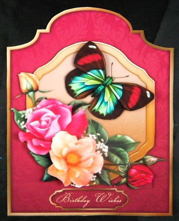 Rose Revival - Shaped Card Front with Step-by-Step by Linda Short