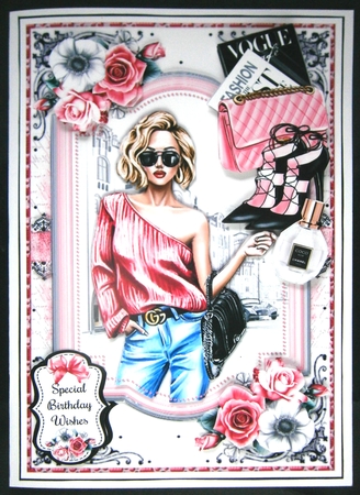 Pink Glam Mini Page Kit by Linda Short