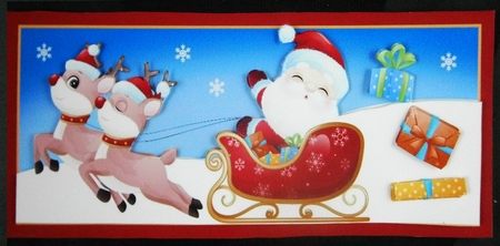 Santa and friends by Linda Short