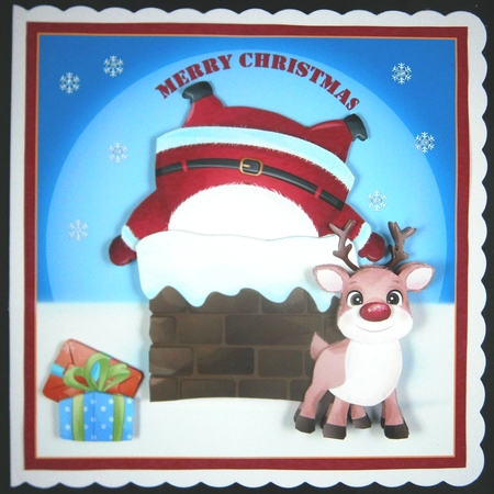 Santa in the chimney by Linda Short