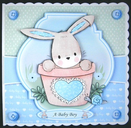 Baby Bunny Blue Mini Kit by Linda Short