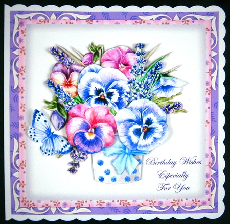  Pretty  Pansies  Mini Kit by Linda Short