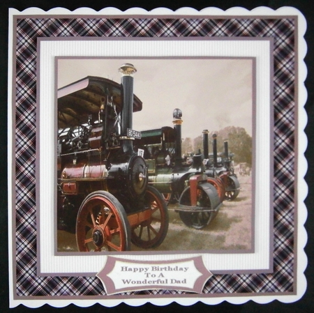 Sepia Traction Engines - 7x7 Mini Kit by Linda Short