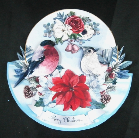 CHRISTMAS BIRDS rocker card  by Linda Short
