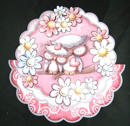 Owlicious - Scallop Wobble Card Mini-Kit by Linda Short