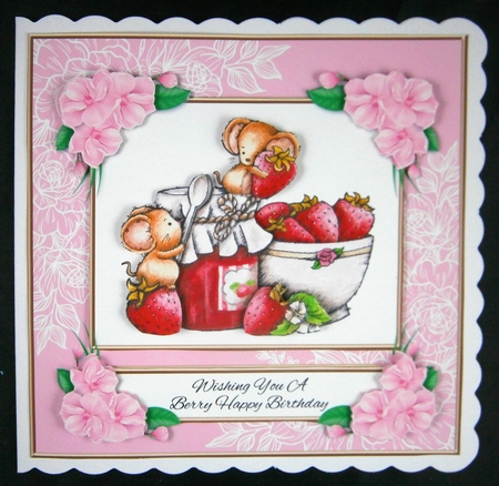 Cute Critters - Berry Happy Birthday by Linda Short