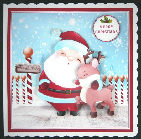Santa and Rudolph mini kit by Linda Short