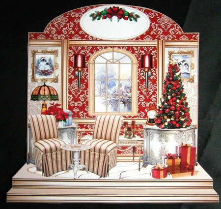 Christmas Room 06 Shaped Mini Page Kit  by Linda Short