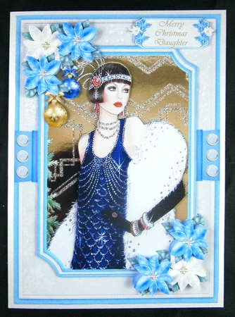 A5 Christmas Art Deco 02 by Linda Short