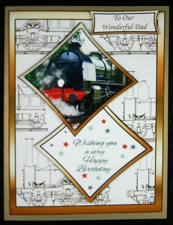 Two squares Steam engine by Linda Short