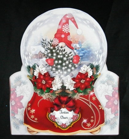Gnome Snowglobe Shaped Mini Page Kit  by Linda Short