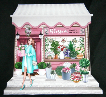 The Flower Shop 02 Shaped Mini Page Kit  by Linda Short