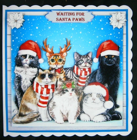 CHRISTMAS CATS mini kit by Linda Short