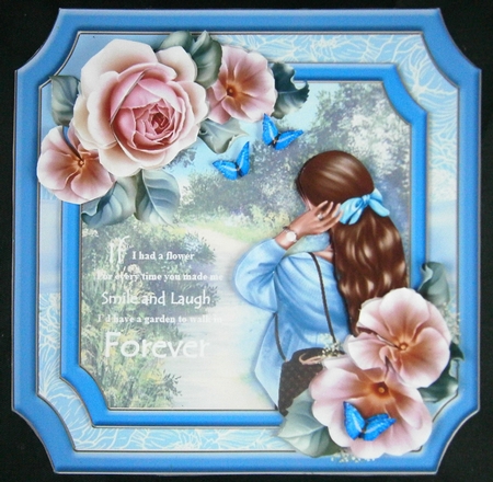 Spring Walk - Blue by Linda Short