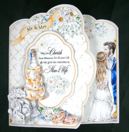Shaped Wedding Full Card Kit by Linda Short