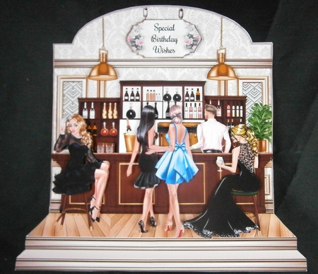Girls Night Out Shaped Mini Page Kit  by Linda Short
